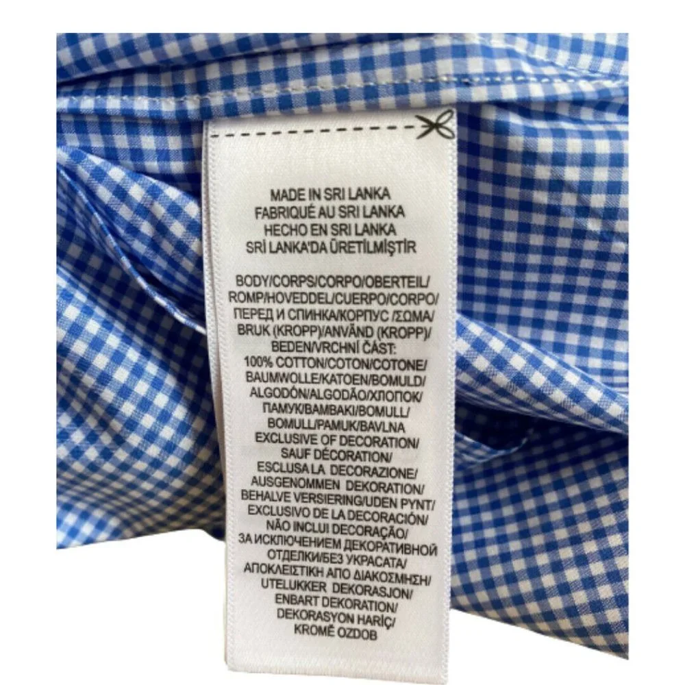 NWT Ralph Lauren Polo Men's Long Sleeve Cotton Shirts Blue Checks Size Small - Picture 7 of 8